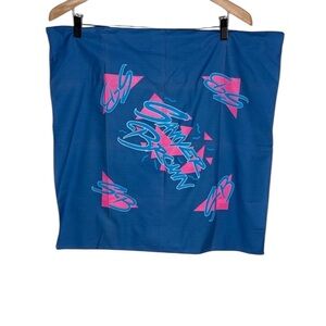 Vintage Sawyer Brown Square Blue Pink Tour Collectible Bandana